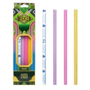 CharCharms 4pk 20oz Water Bottles Straws Wicked 2 Glinda